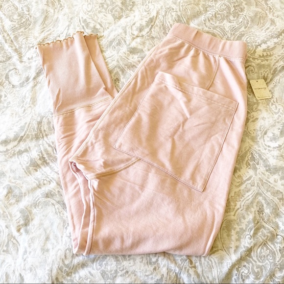 FREE PEOPLE Intimately Cozy All Day Harem Joggers Daytime Fireworks Large NEW - Picture 12 of 12